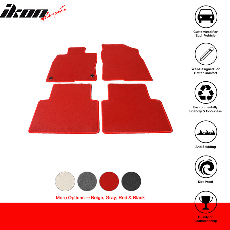 2016-2021 Honda Civic 4-Door Car Floor Mats Carpet 4PC Nylon