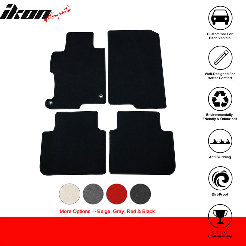 2013-2017 Honda Accord Sedan Car Floor Mats Carpet 4PC