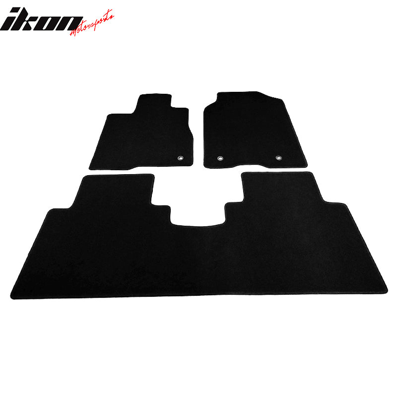 Car Floor Mat for 2013-2018 Acura RDX Black Car Front Rear Nylon 3PCS