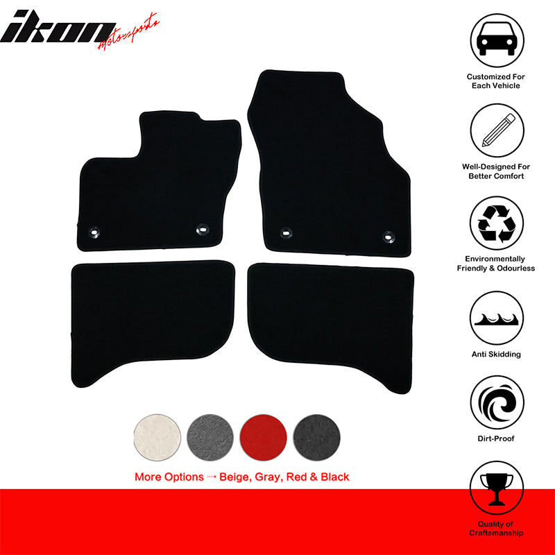 Car Floor Mat for 2016-2020 Toyota Mirai Black Front Rear Nylon 4 PCS