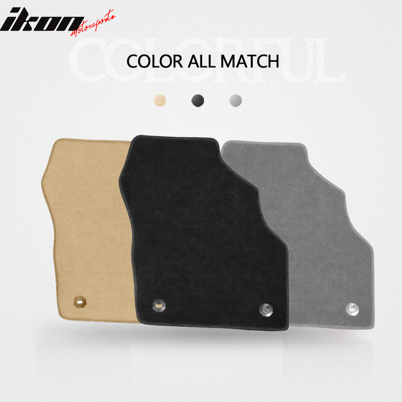 Car Floor Mat for 2016-2020 Toyota Mirai Black Front Rear Nylon 4 PCS