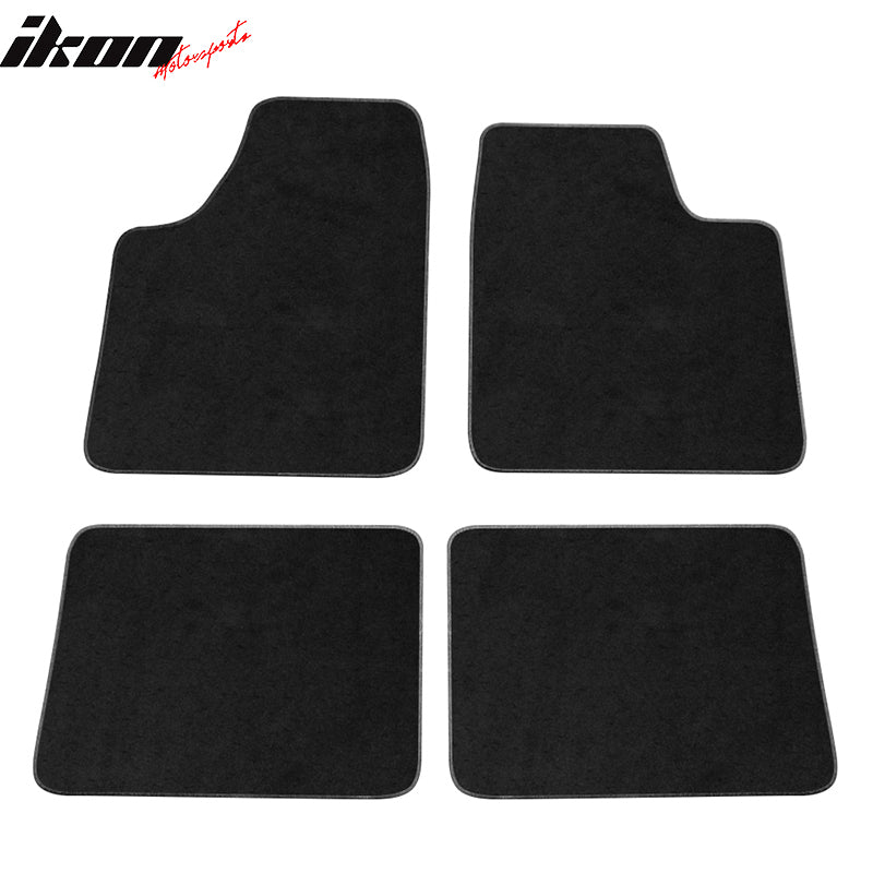 Car Floor Mat for 2000-2005 Chevy Impala Monte Carlo Black Nylon 4PCS