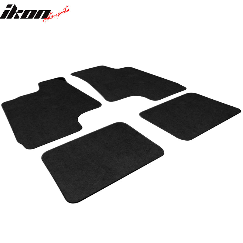 Car Floor Mat for 2000-2002 Saturn S-Series Black Nylon