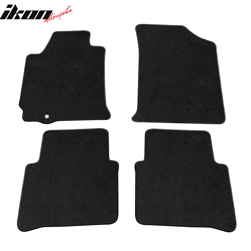 Car Floor Mat for 2007-2012 Nissan Nissan Sedan Black Carpets Nylon