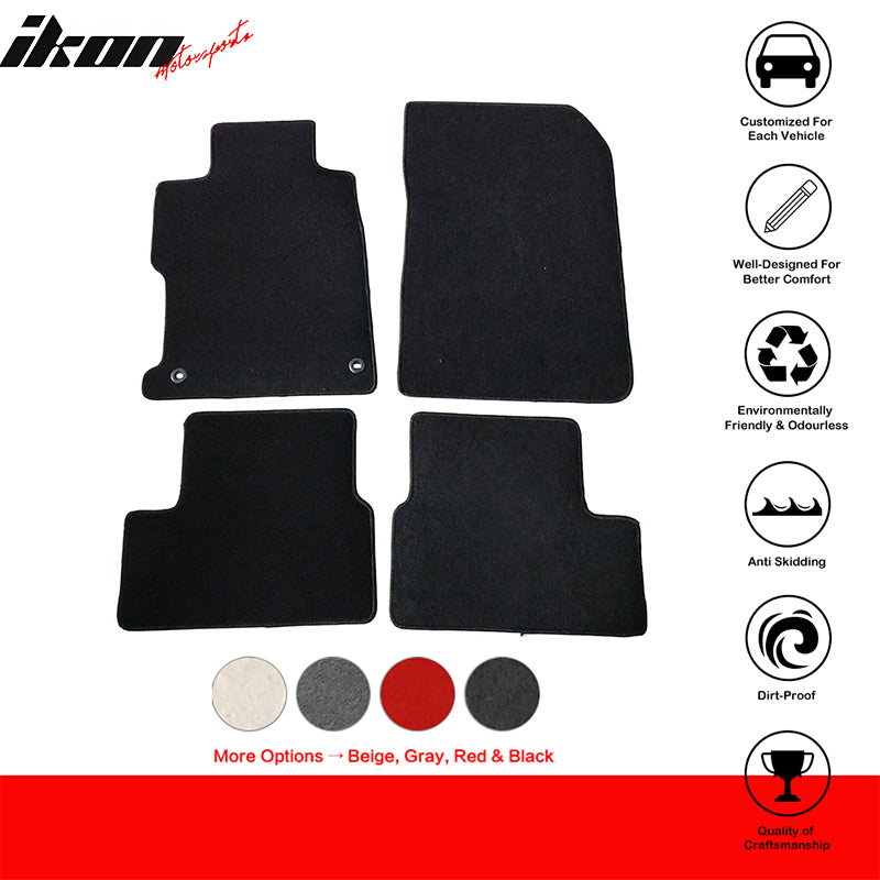 2012-2015 Honda Civic Coupe Car Floor Mats Carpet 4PC Nylon