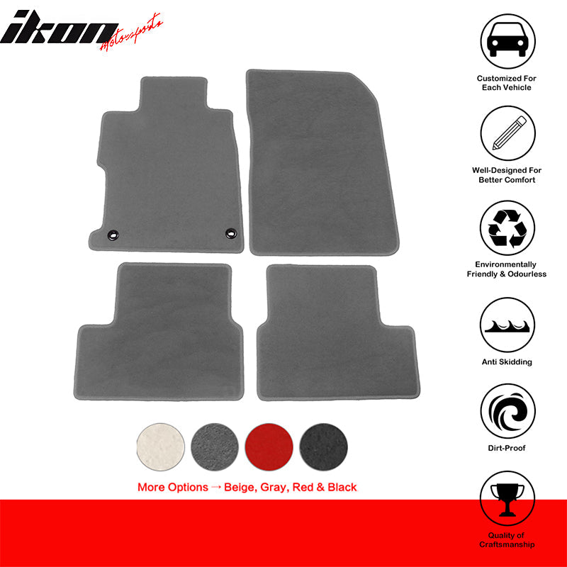 2012-2015 Honda Civic Coupe Car Floor Mats Carpet 4PC Nylon