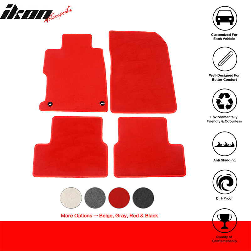 2012-2015 Honda Civic Coupe Car Floor Mats Carpet 4PC Nylon