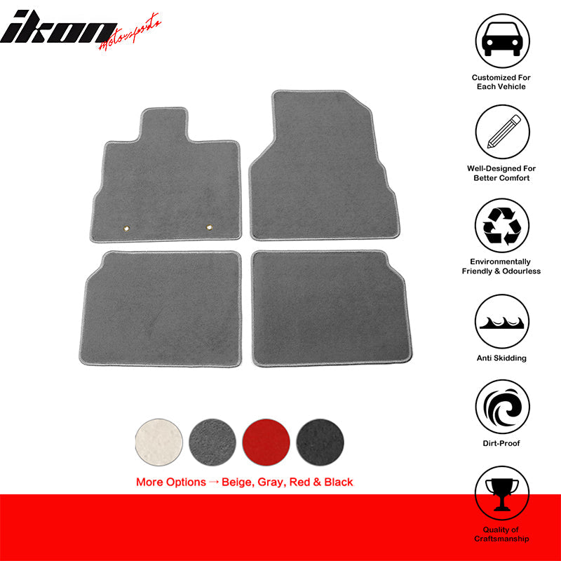 2010-2017 Chevrolet Equinox Car Floor Mats Carpet 4PC Nylon