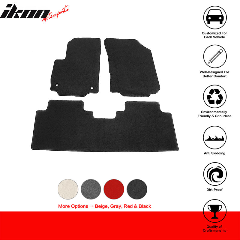 2018-2023 Chevy Equinox Car Floor Mats Carpet 3PC Polyester