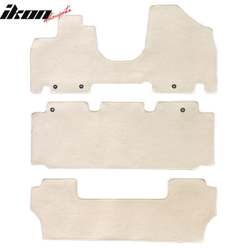 2011-2017 Honda Odyssey Car Floor Mats Carpet 3PC Nylon