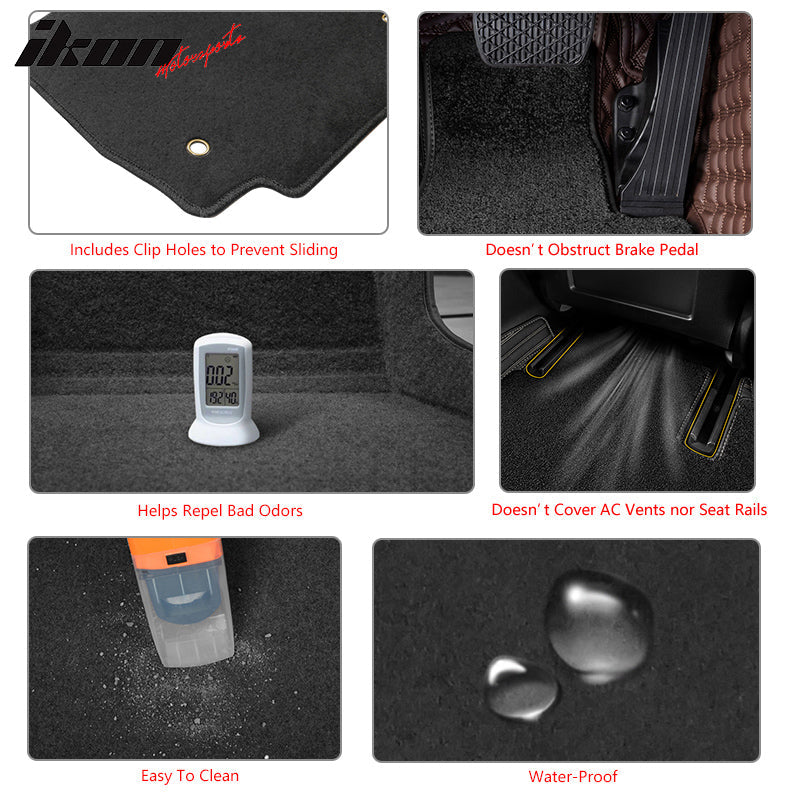 2018-2022 Honda Accord Car Floor Mats Carpet 4PC Nylon