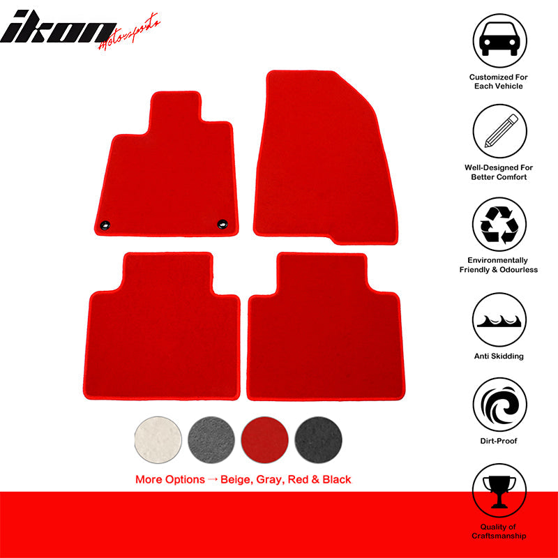 2018-2022 Honda Accord Car Floor Mats Carpet 4PC Nylon