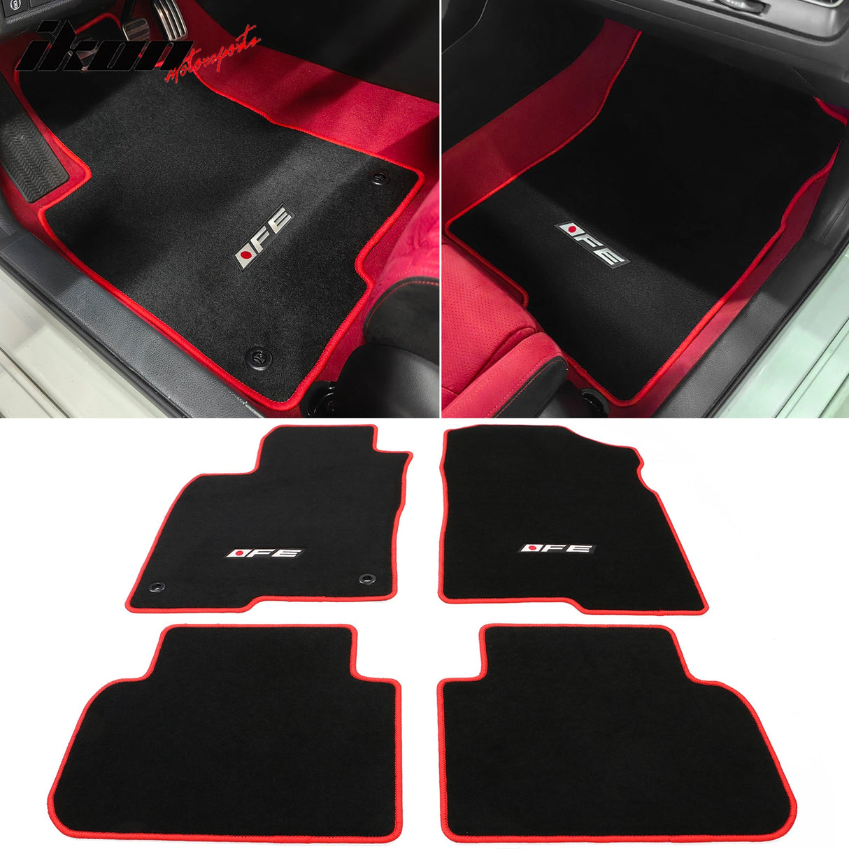 2022-2025 Honda Civic Acura Integra Car Floor Mats Carpet 4PC Nylon