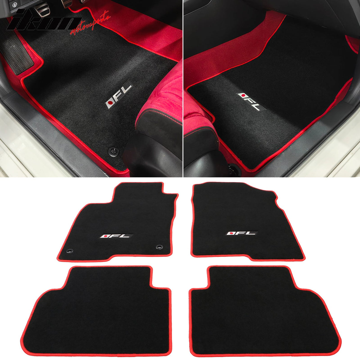 2022-2025 Honda Civic Acura Integra Car Floor Mats Carpet 4PC Nylon
