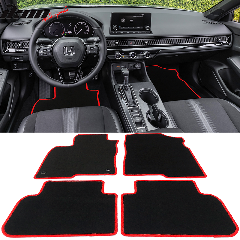 2022-2025 Honda Civic Acura Integra Car Floor Mats Carpet 4PC Nylon
