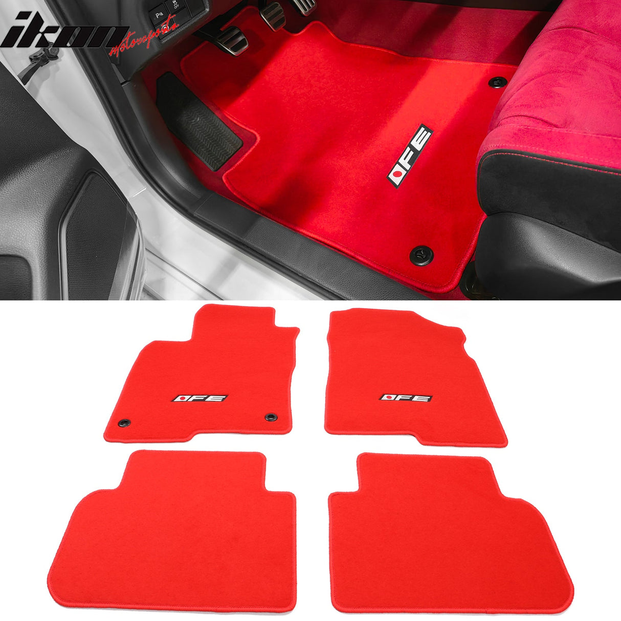 2022-2025 Honda Civic Acura Integra Car Floor Mats Carpet 4PC Nylon