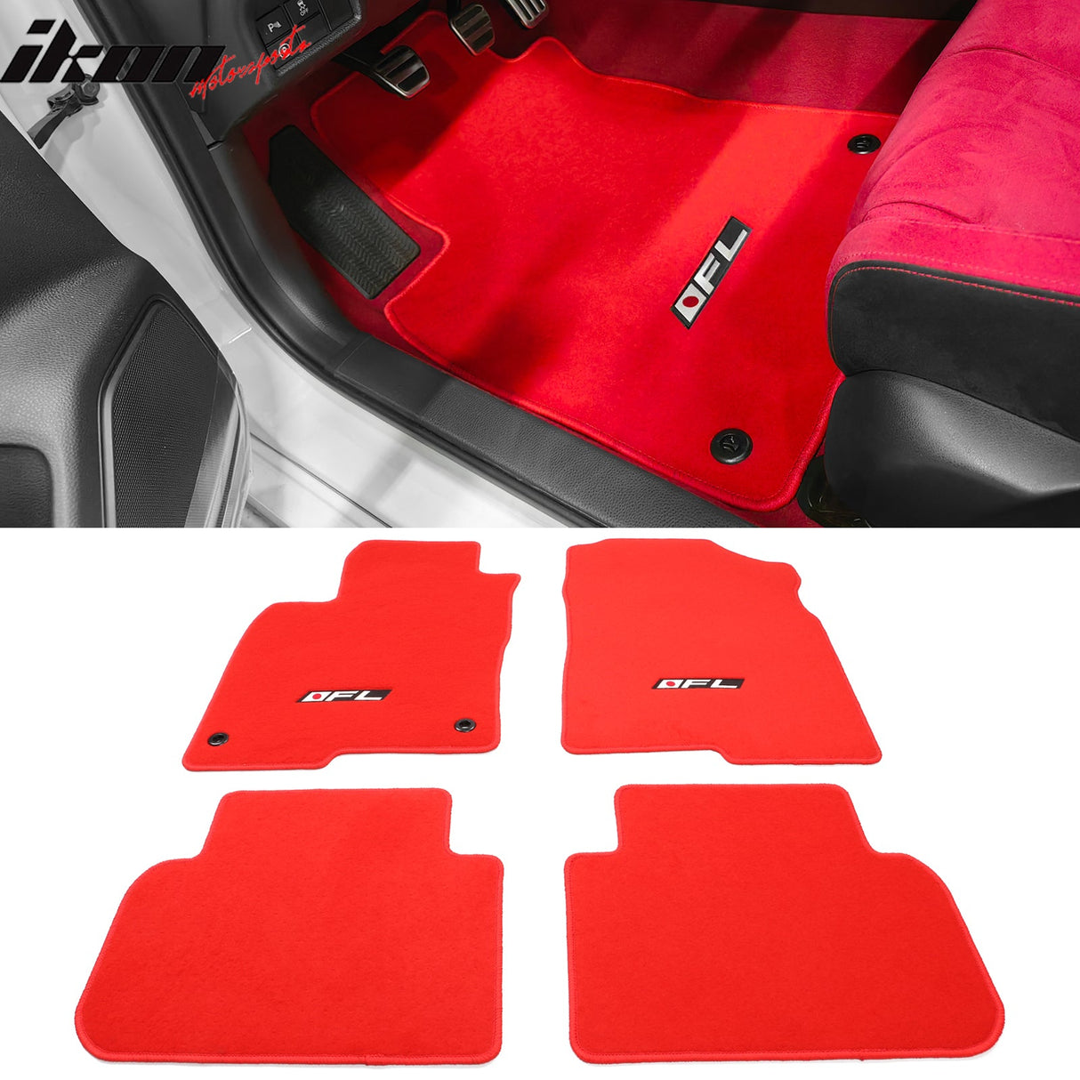 2022-2025 Honda Civic Acura Integra Car Floor Mats Carpet 4PC Nylon