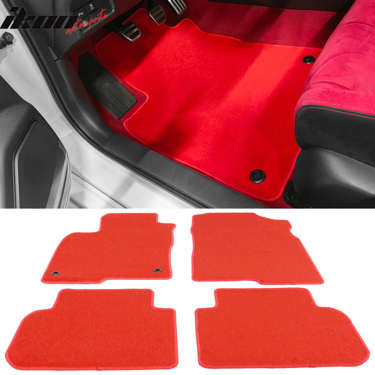 2022-2025 Honda Civic Acura Integra Car Floor Mats Carpet 4PC Nylon