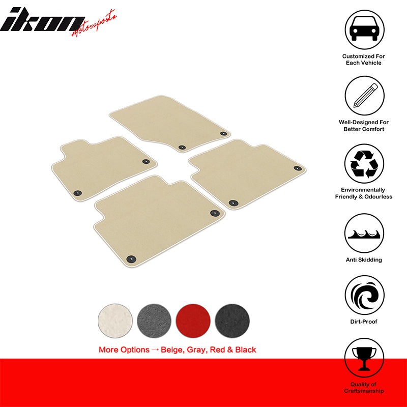 2007-2015 Audi Q7 Nylon Floor Mats Liner Front Rear Carpets Set