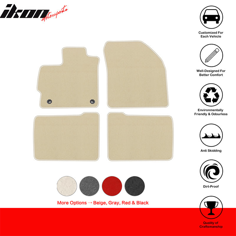2012-2015 Toyota Prius Nylon Floor Mats Liner Front Rear Carpets