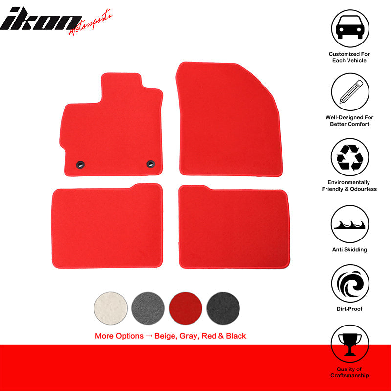 2012-2015 Toyota Prius Nylon Floor Mats Liner Front Rear Carpets