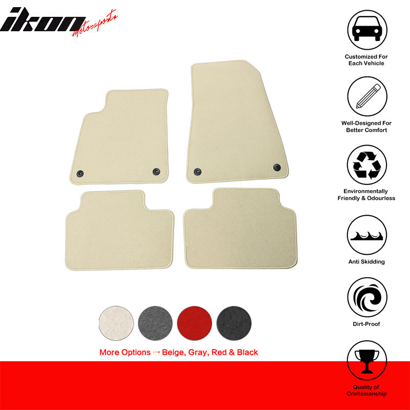 2021-2023 Polestar 2 Nylon Car Floor Mats Front Rear Carpets 4PC