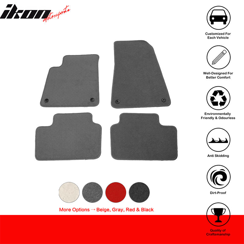 2021-2023 Polestar 2 Nylon Car Floor Mats Front Rear Carpets 4PC