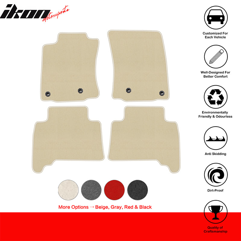 2014-2024 Toyota 4Runner Nylon Car Floor Mats Front Rear Carpets