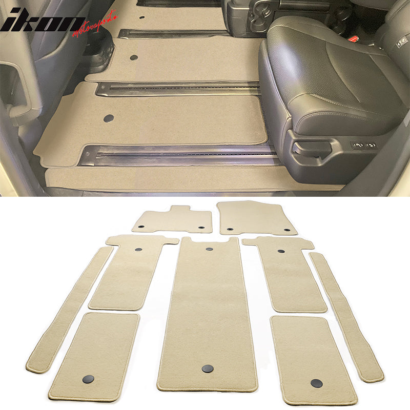 2021-2025 Toyota Sienna Floor Mats Liner Front Rear Carpets 9PC
