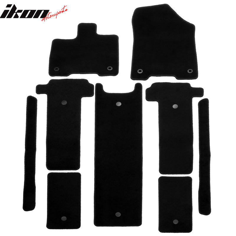 2021-2025 Toyota Sienna Floor Mats Liner Front Rear Carpets 9PC