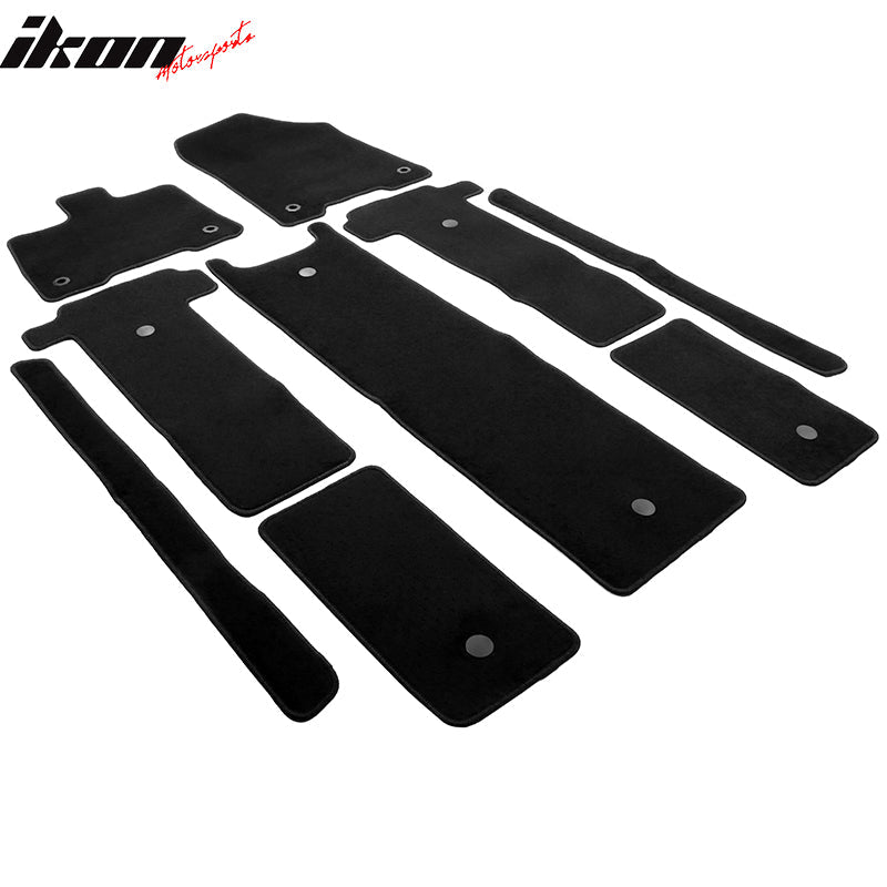2021-2025 Toyota Sienna Floor Mats Liner Front Rear Carpets 9PC