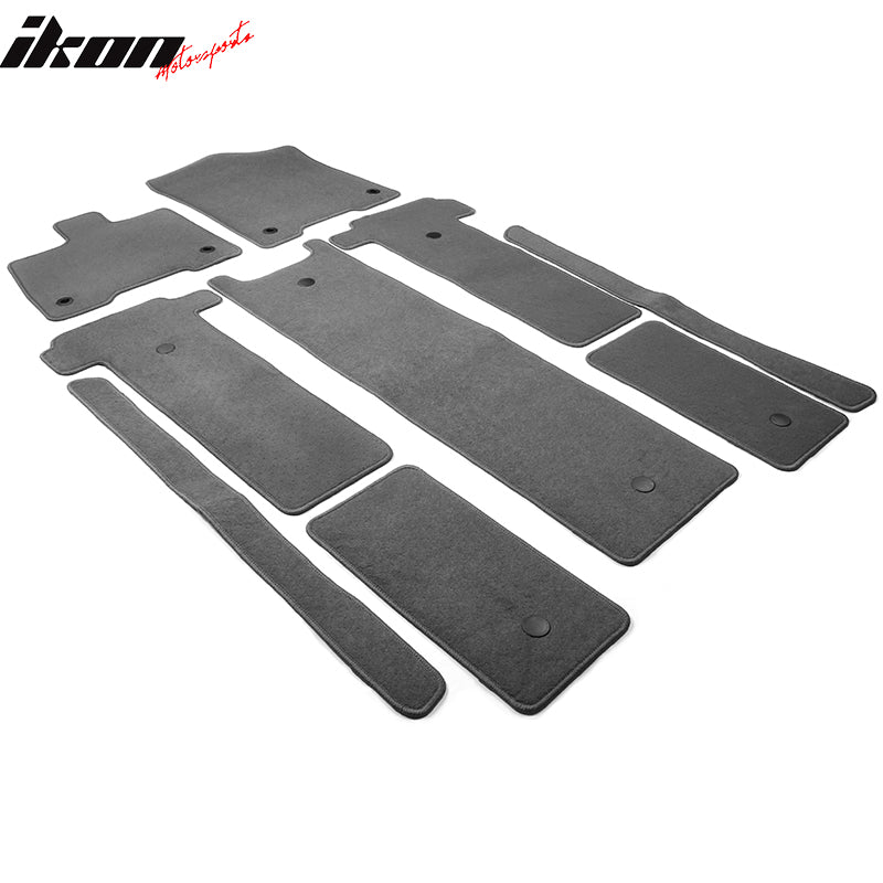 2021-2025 Toyota Sienna Floor Mats Liner Front Rear Carpets 9PC