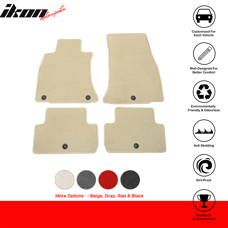 2019-2023 Genesis G70 4PCS Front Rear Car Floor Mats Carpet Nylon