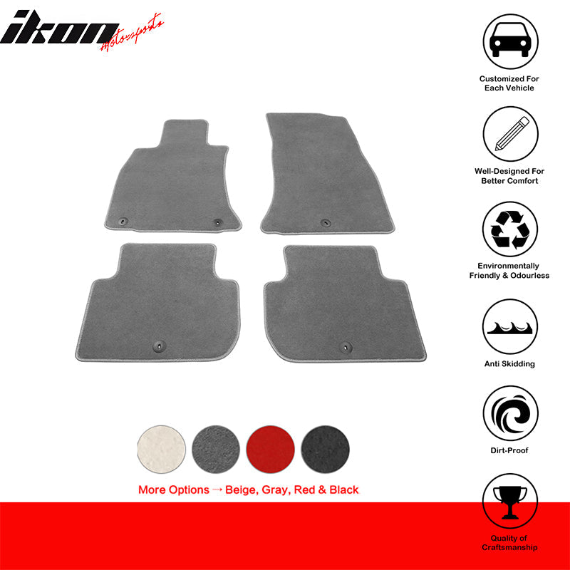 2018-2023 Kia Stinger 4PC Front Rear Car Floor Mats Carpet Nylon