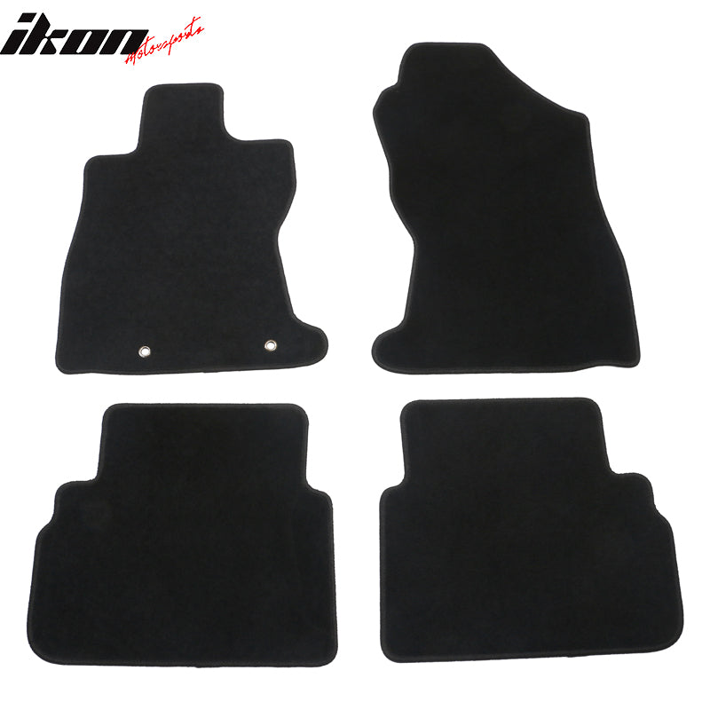 2022-2025 Subaru WRX 4PCS Front Rear Car Floor Mats Carpet Nylon