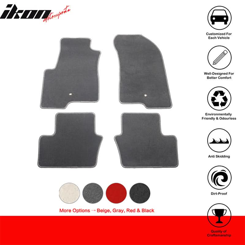 Car Floor Mat for 2007-2016 Jeep Compass/Patriot Gray Nylon Liner
