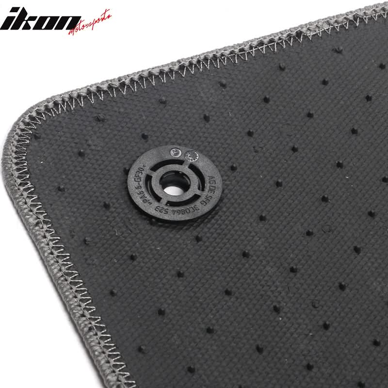 Car Floor Mat for 2015-2023 Volkswagen GTI Gray Nylon Front Rear 4PC