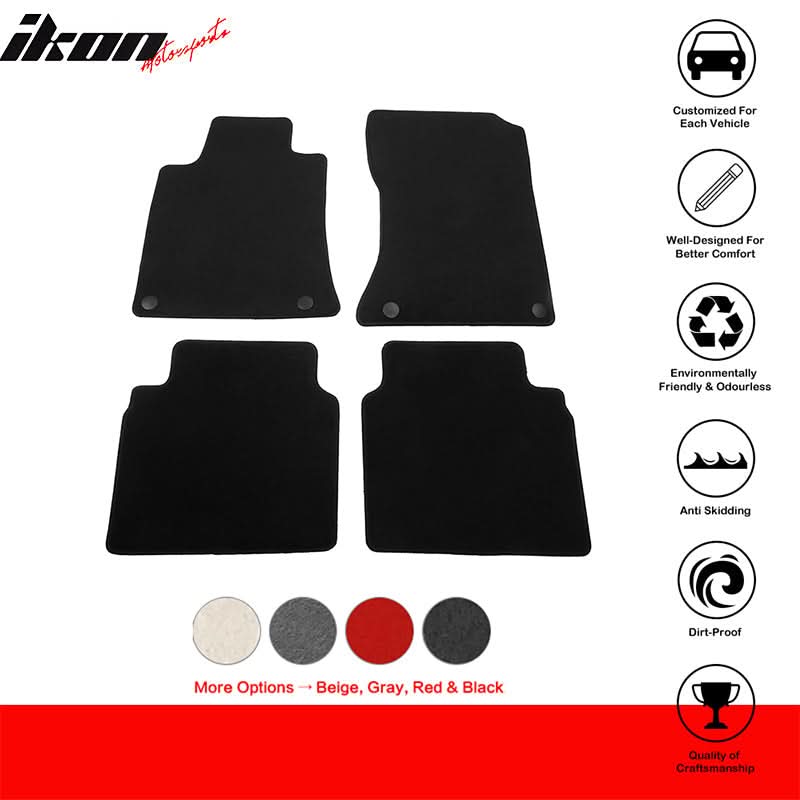 2019-2024Â Nissan Altima 4DR OE Black Front Rear Floor Mat Carpet Nylon