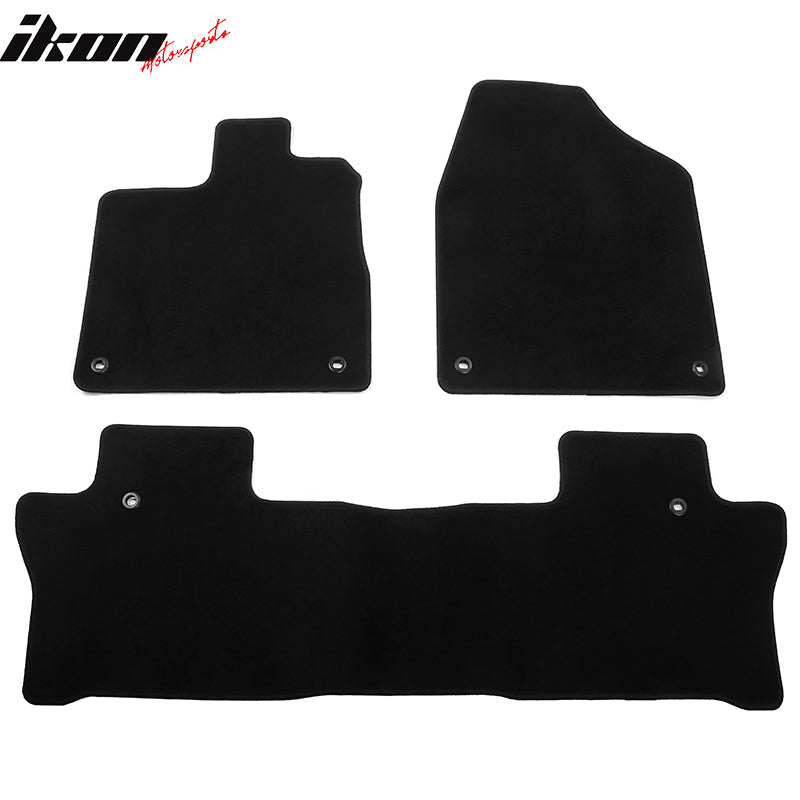2019-2024 Honda Passport & 2016-2022 Pilot OE Black Floor Mats Nylon