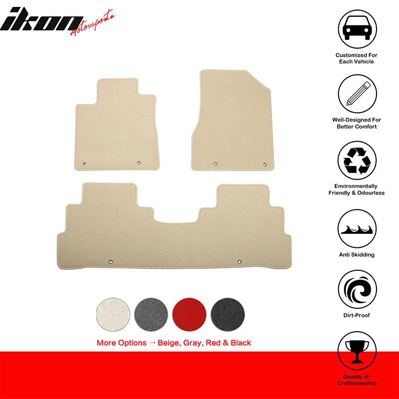2015-2024Â Nissan Murano 4DR OE Beige Front Rear Floor Mat Carpet Nylon