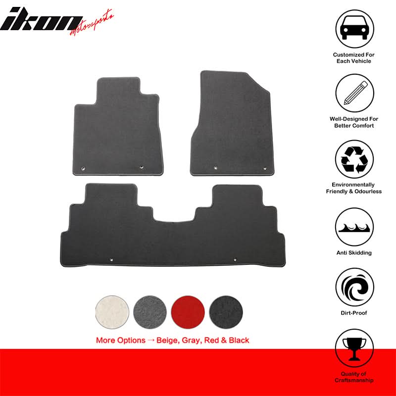2015-2024Â Nissan Murano 4DR OE Gray Front Rear Floor Mat Carpet Nylon