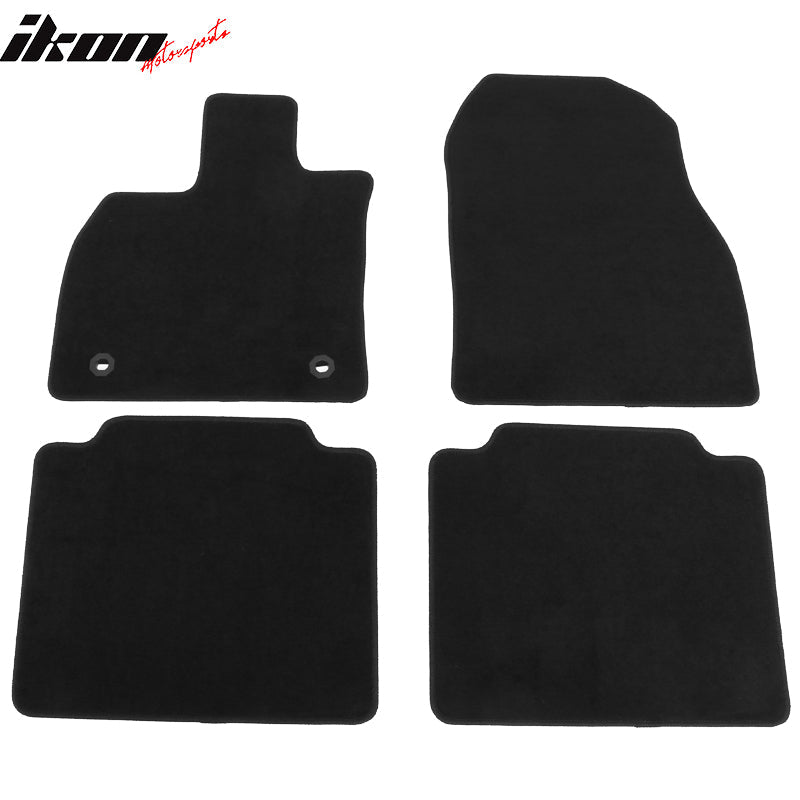 2023-2024 Toyota bZ4X & Subaru Solterra 4PCS Black Floor Mats Nylon