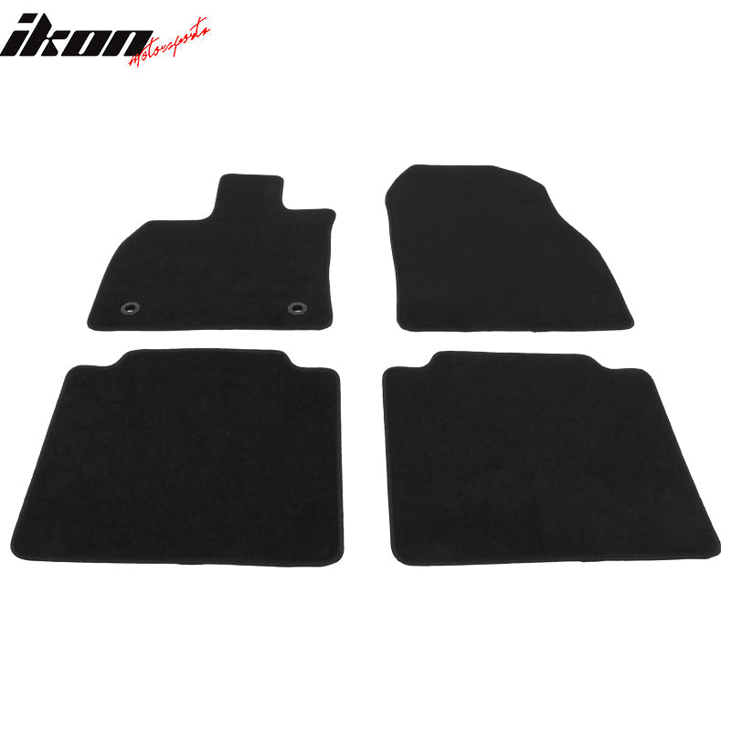 2023-2024 Toyota bZ4X & Subaru Solterra 4PCS Black Floor Mats Nylon