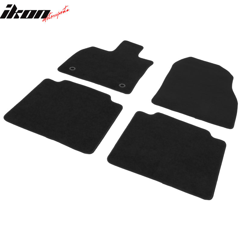 2023-2024 Toyota bZ4X & Subaru Solterra 4PCS Black Floor Mats Nylon