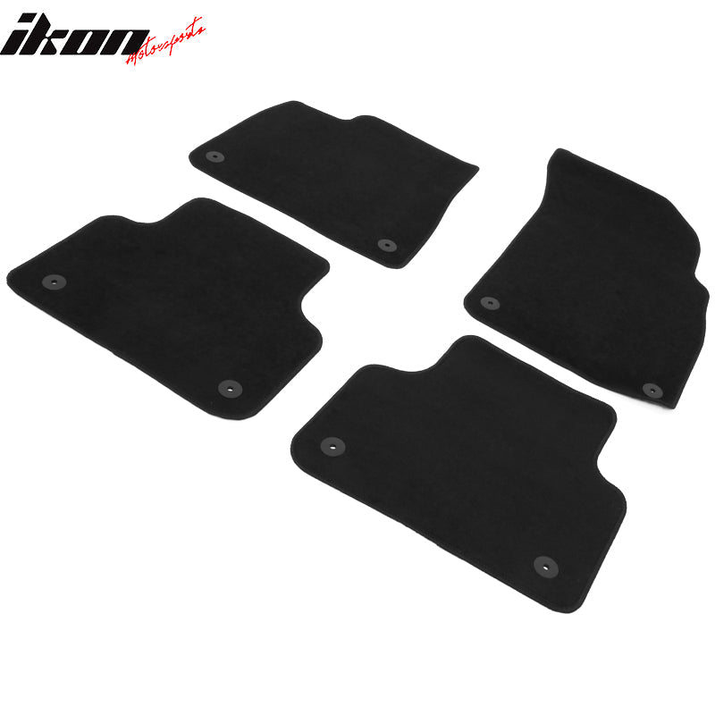 2017-2025 Audi Q7 SQ7&2019-2024 Q8 SQ8 RSQ8 4PC Black Floor Mats Nylon