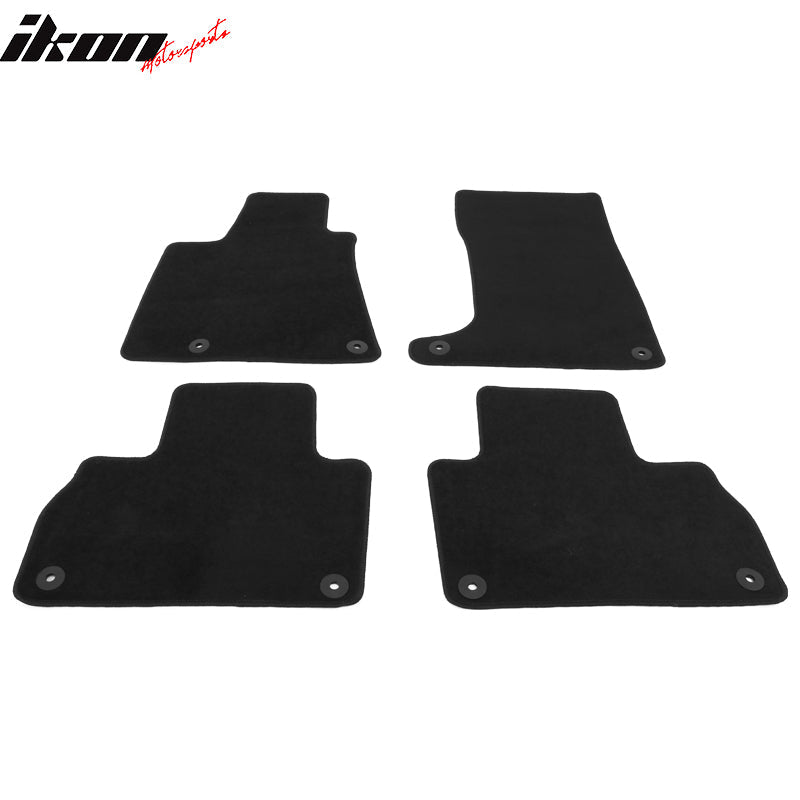 2017-2023 Maserati Levante 4PCS Black Front Floor Mats Carpets Nylon