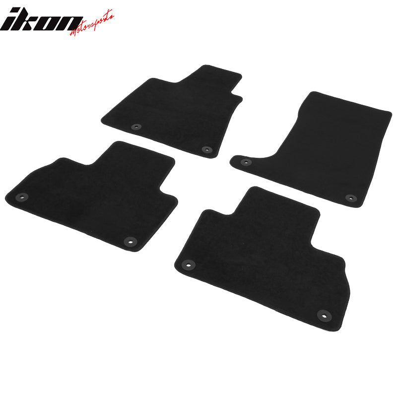 2017-2023 Maserati Levante 4PCS Black Front Floor Mats Carpets Nylon