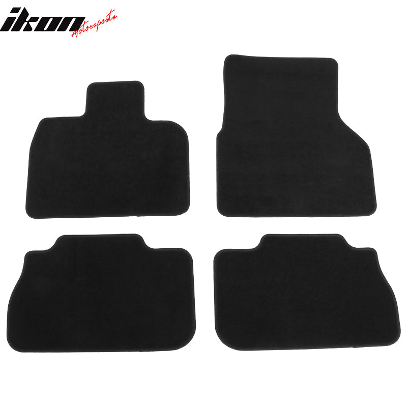 2022-2024 BMW I20 iX 4PCS Black Front Rear Floor Mats Carpets Nylon
