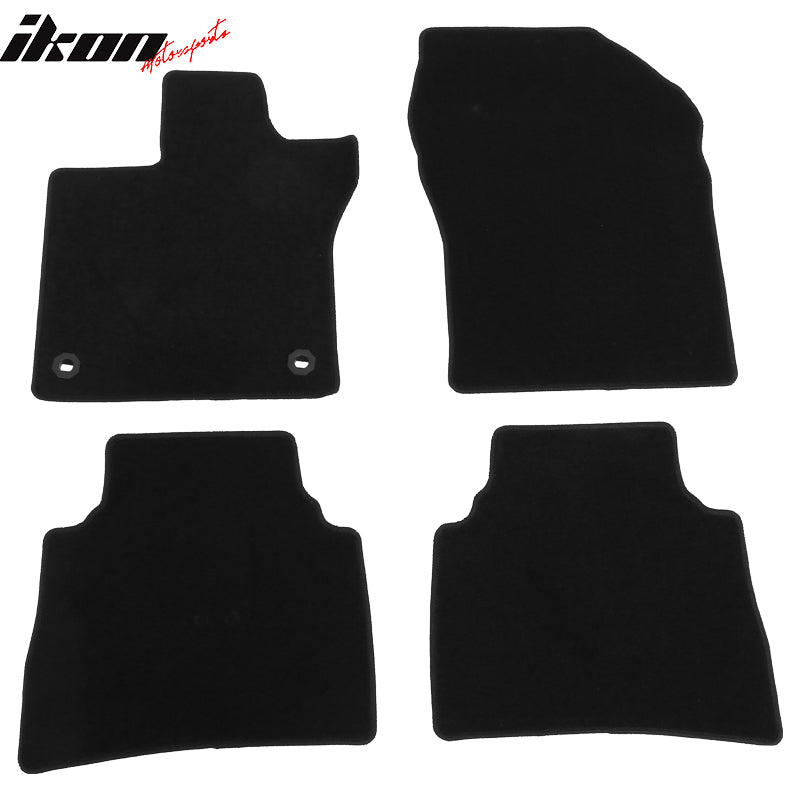 2023-2024 Toyota Prius Prime 4PCS Black Front Floor Mats Carpets Nylon