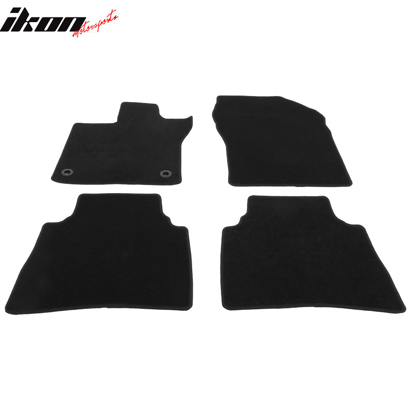 2023-2024 Toyota Prius Prime 4PCS Black Front Floor Mats Carpets Nylon